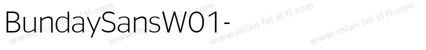BundaySansW01字体转换