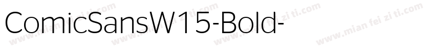 ComicSansW15-Bold字体转换