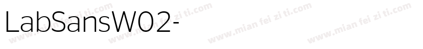 LabSansW02字体转换