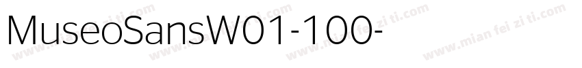 MuseoSansW01-100字体转换