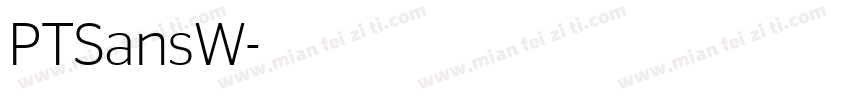 PTSansW字体转换