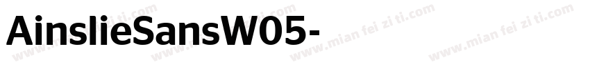 AinslieSansW05字体转换