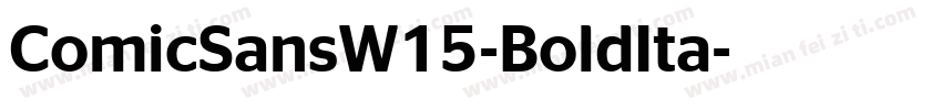 ComicSansW15-BoldIta字体转换
