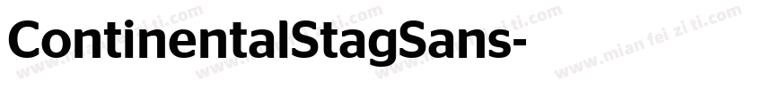 ContinentalStagSans字体转换