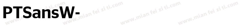 PTSansW字体转换