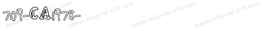 709-CA1978字体转换