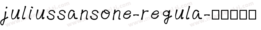 juliussansone-regula字体转换