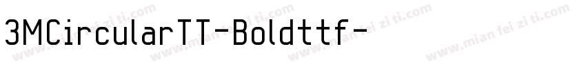 3MCircularTT-Boldttf字体转换