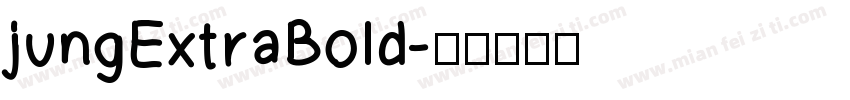 jungExtraBold字体转换