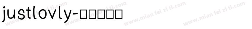 justlovly字体转换