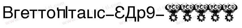 BrettonItalic-EAp9字体转换