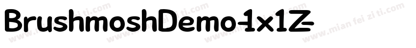 BrushmoshDemo-1x1Z字体转换