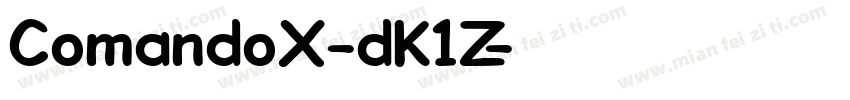 ComandoX-dK1Z字体转换