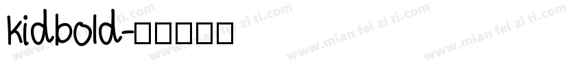 kidbold字体转换