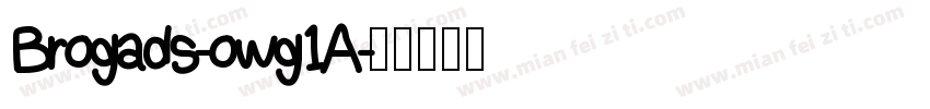 Brogads-owg1A字体转换