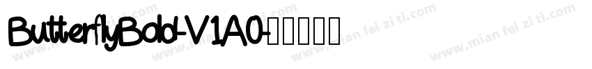 ButterflyBold-V1A0字体转换