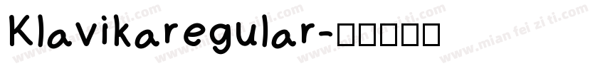Klavikaregular字体转换