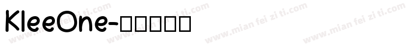 KleeOne字体转换