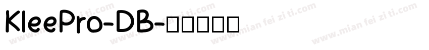 KleePro-DB字体转换