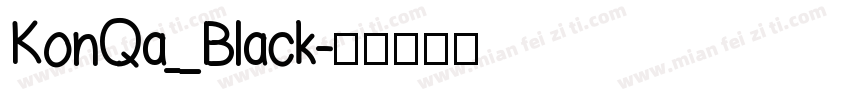 KonQa_Black字体转换