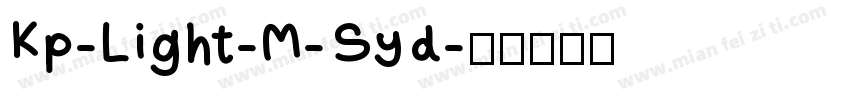 Kp-Light-M-Syd字体转换
