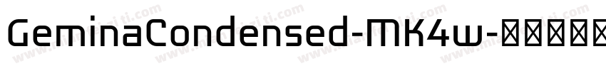 GeminaCondensed-MK4w字体转换