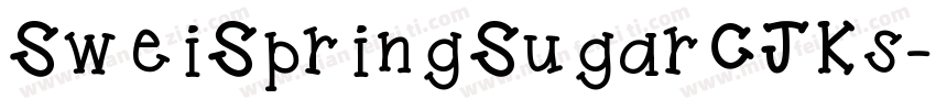 SweiSpringSugarCJKs字体转换