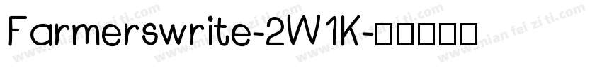 Farmerswrite-2W1K字体转换