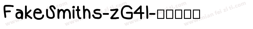 FakeSmiths-zG4l字体转换