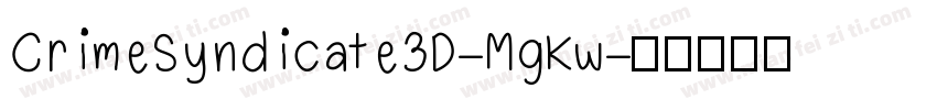 CrimeSyndicate3D-MgKw字体转换