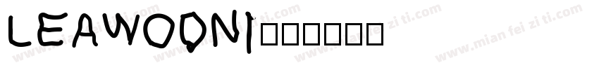 LEAWODNI字体转换
