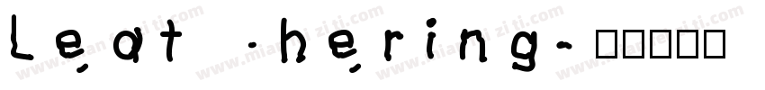 Leathering字体转换