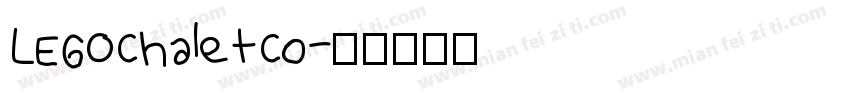 LEGOChaletCo字体转换