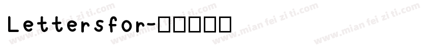 Lettersfor字体转换