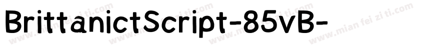 BrittanictScript-85vB字体转换