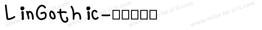 LinGothic字体转换