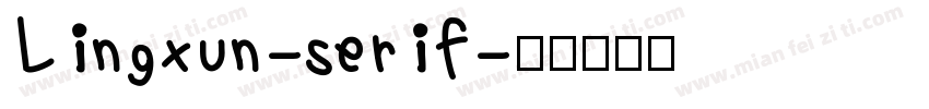 Lingxun-serif字体转换