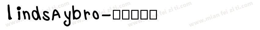 lindsaybro字体转换