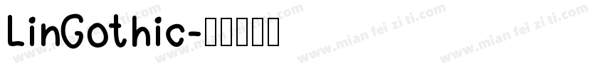 LinGothic字体转换
