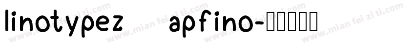 linotypezapfino字体转换