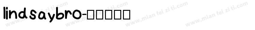 lindsaybro字体转换