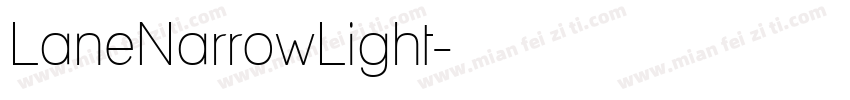 LaneNarrowLight字体转换