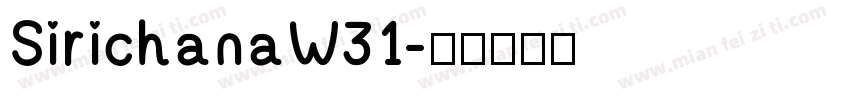 SirichanaW31字体转换