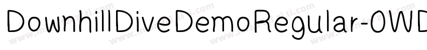 DownhillDiveDemoRegular-0WD4R字体转换