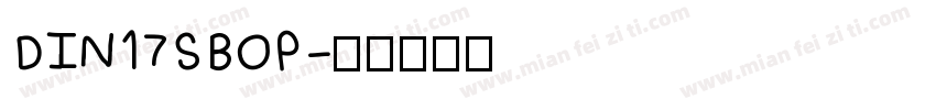 DIN17SBOP字体转换