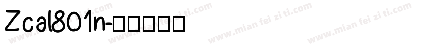 Zcal801n字体转换