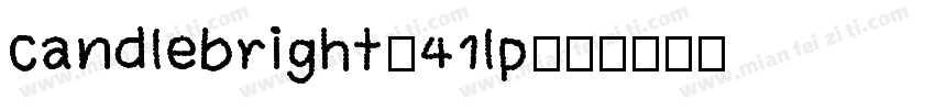Candlebright-41lp字体转换