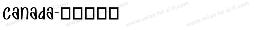canada字体转换