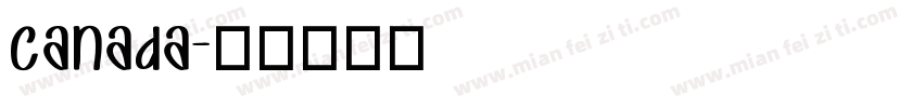 canada字体转换