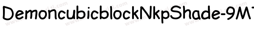 DemoncubicblockNkpShade-9M7L字体转换